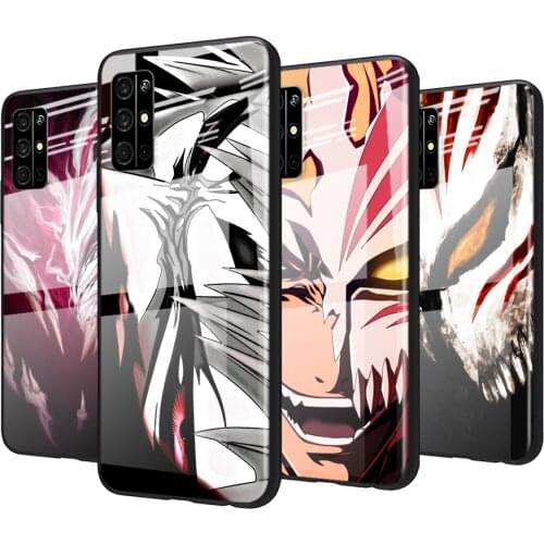 Tempered Glass Cover Anime Bleach ichigo For Huawei Honor 30 20 10 9X 8X Pro Plus Lite Shockproof Shell Phone Case