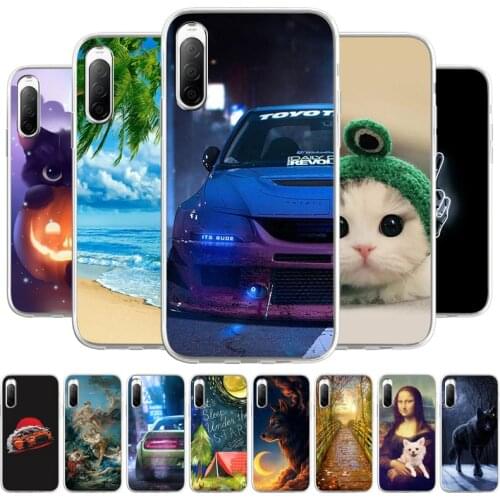 DIY Painted Case For Sony Xperia 10 II Cases Silicone Fundas On Sony Xperia 1 II 5 XZ2 XZ XP Compact Luxuxy Soft TPU Back Covers