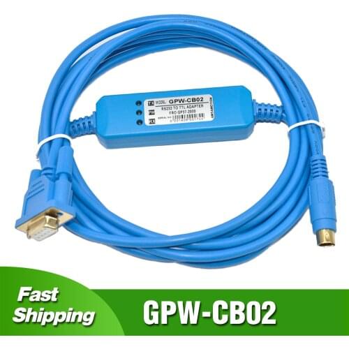 GPW-CB02 For Proface GP37/2500/2301 Series Touch Panel Programming Cable Pro-face GP Series HMI Download Line