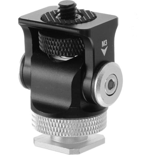 Magic Arm Ballhead Hot Shoe 1/4" Screw Mount Adjustable Adapter for Canon Nikon Sony Photography Light