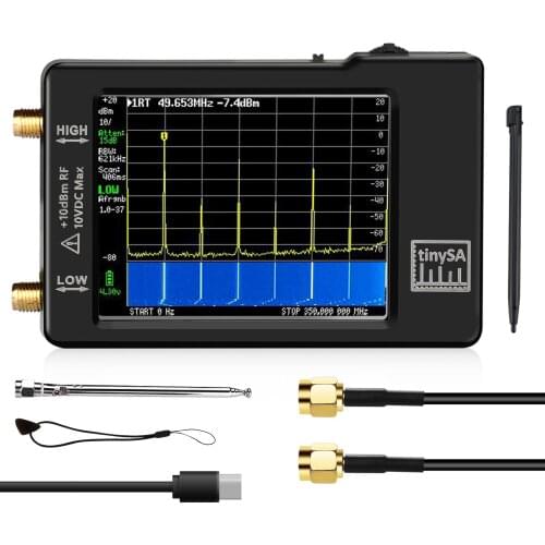 Upgraded Hand held tiny Spectrum analyzer TinySA 2.8" display 100kHz to 960MHz with ESD proteced Version V0.3.1_E