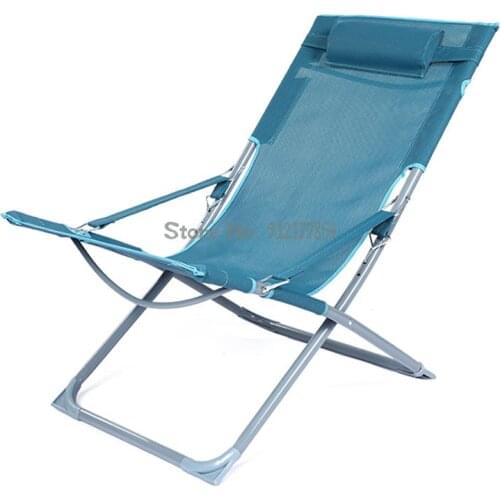 Small Reclining Chair Folding Lunch Break Couch Office Family Balcony Leisure Chair Adjustment Convenient Lazy Outdoor Chair