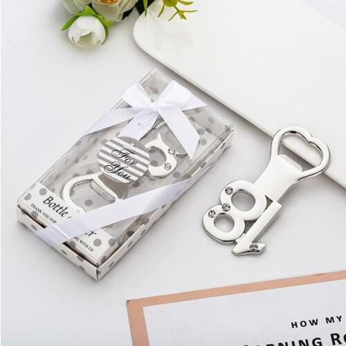 New Digital 18 Opener Beer Bottle Opener wedding Birthday Party Giveaway Gift For Guest 50 pcs