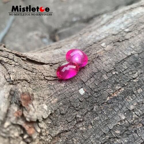 Mistletoe 925 Sterling Silver Faceted Fine Natural Pink Red Garnet Stone Bead Jewelry