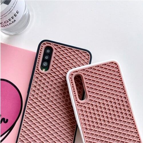 For Samsung Galaxly A20 A30 A50 A70 A30S A50S A70S Shoe Sole Silicone Phone Case Shockproof Back Phone Protection Accessories