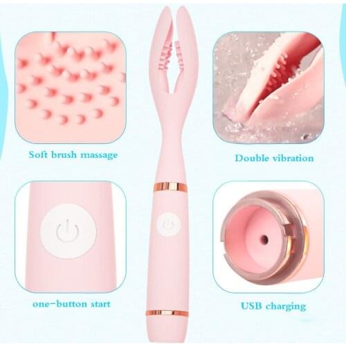 FLXUR 10 modes real dildo Vibrator for Women soft Magic Wand Female Vagina Clitoris Massager masturbator Sex Products for Adults