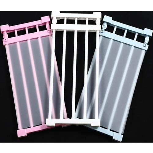 Wardrobe Retractable Storage Rack Cabinets Layered Partition Storage Frame Kitchen Bedroom Paste Type Telescopic Organizer Shelf