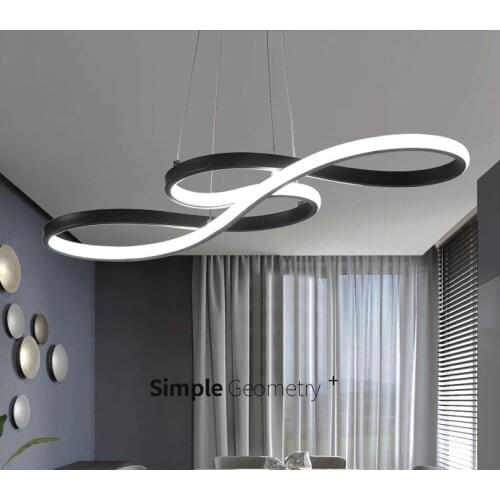 Nordic dining room lamp chandelier modern minimalist creative personality art dining room lamp household atmosphere remote contr