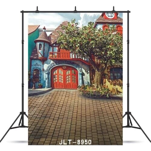 Fairy Tale House Door Photographic Background For Portrait Children Baby Newborn Shower Vinyl Cloth Backdrops Photo Shoot Booth