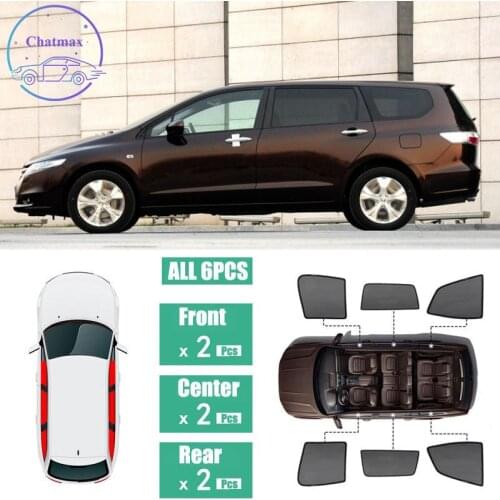 For Honda Odyssey 2011-2014 Window Sunshade UV Protection Ray Blocking Mesh Laser Block Black Net Yarn