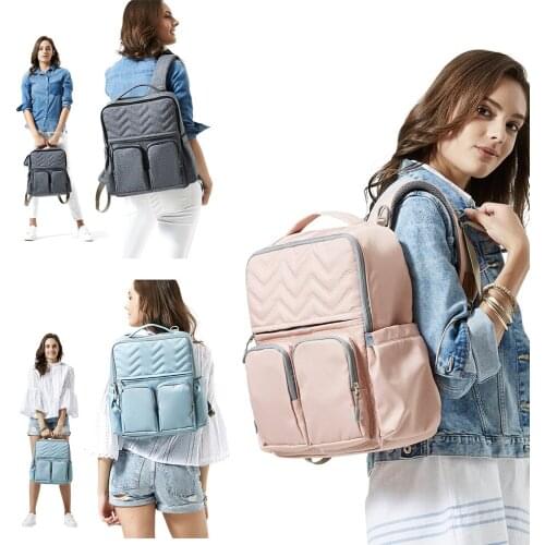 Diaper Bag Backpack for Mom or Dad with Stroller Straps Changing Pad Waterproof