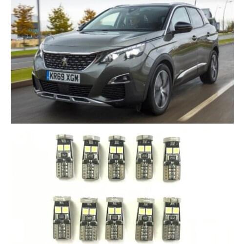 Canbus w5w Led interior lights For peugeot 307 206 308 407 207 2008 3008 508 406 301 BOXER BIPPER 405 306 309 4007 4008 405 408