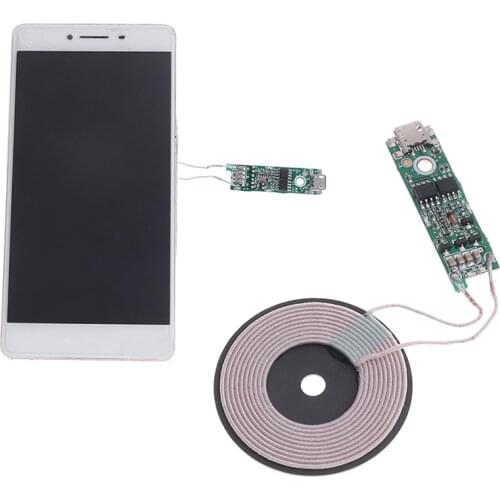 1pc Universal Portable 5W Qi Fast Charging Wireless Charger PCBA DIY Standard Accessories Transmitter Module Coil Circuit Board