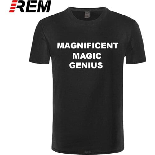 MAGNIFICENT MAGIC GENIUS T-shirt short-sleeved cotton fashion 100% CottonTshirt