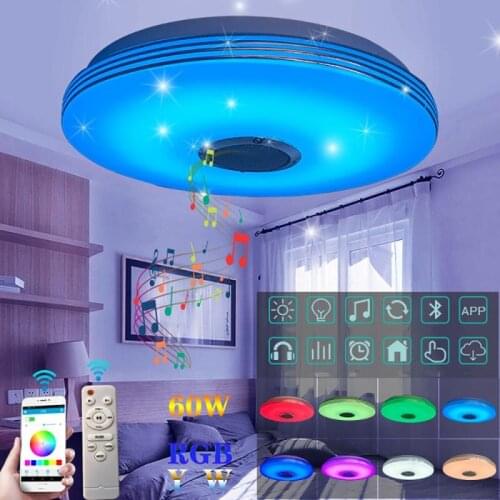 110-220V Modern LED Ceiling Lights with Dimmable RGB Bluetooth Music for Livingroom Home Bedroom APP Control Remote Control Lamp