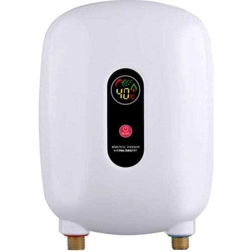3500W Water Heater Tankless Instant Water Heater Home Bathroom Kitchen 3 Second Fast Heating Shower Water Heater