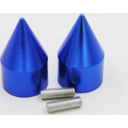 Aftermarket free shipping motor parts For Motorcycle Kawasaki Ninja 250 500 ZX600 ZX6 636 ZZR600 ZX6R ZX6RR BLUE Spike Bar Ends