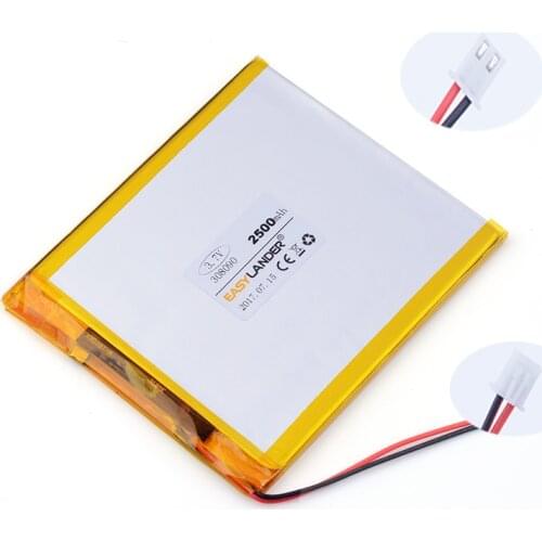 XHR-2P 2.54 308090 2500mah tablet computer batteries battery 038090 3.7v