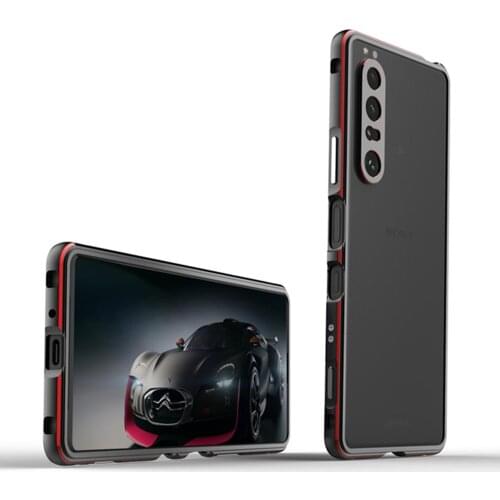 For Sony Xperia 1 III Aluminum Metal Bumper Frame Slim Cover Phone Case+ Carmera Protector