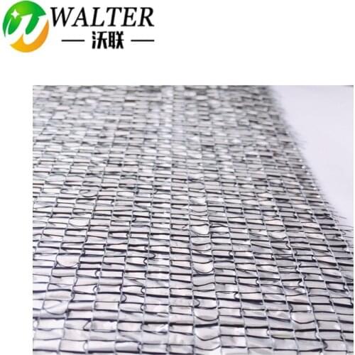 99% car sun shade screen Aluminum shade cloth 4.3m*6m glittery aluminum net