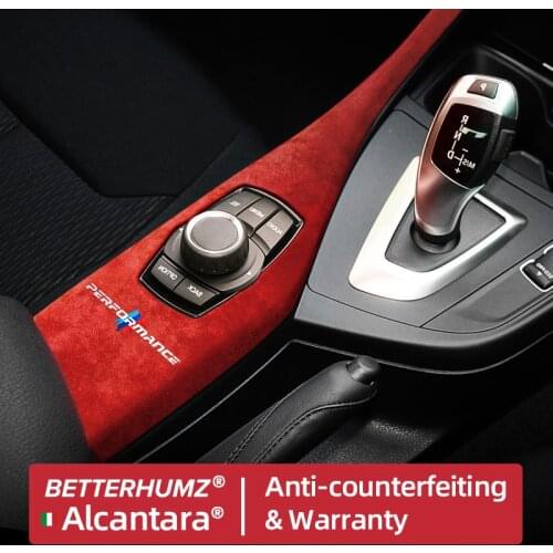 BETTERHUMZ Alcantara Car Multimedia Knob Panel Cover M Performance Sticker Interior Trim For BMW F20 F21 F22 2012-2019 LHD RHD