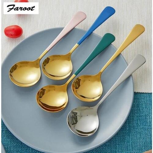 FAROOT Household Spoon Stainless Steel High Temperature Resistant And Easy To Clean Spoon Kitchen Tools Hot Sale
