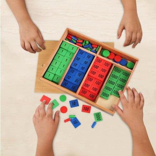 Wooden Math Learning Board Toy Montessori Early Learning Numeracy Skills Educational Toy For Kids Counting Toys