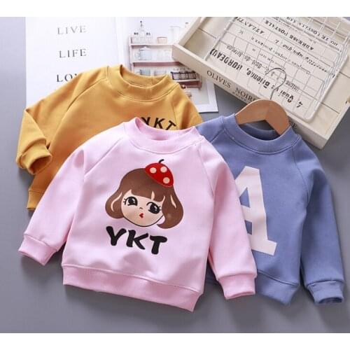 Toddler boys girls Sweatshirts Warm Autumn Winter Coat Sweater Baby Long Sleeve Outfits Tracksuit kids shirt cheap clothes