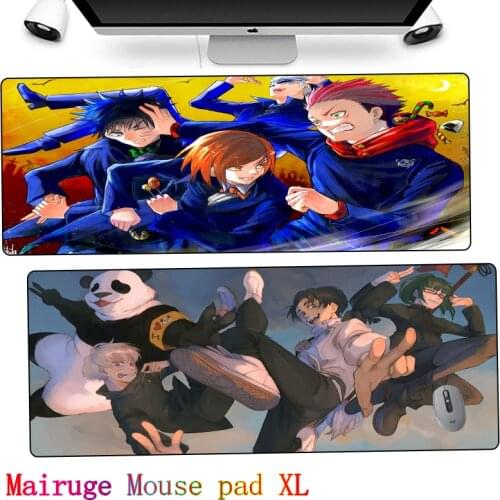 JiuJitsuKaisen Mouse pad anime XXL900x400 Gaming accessories desk mat gabinete gamer pc desk tapis de souris kawaii table