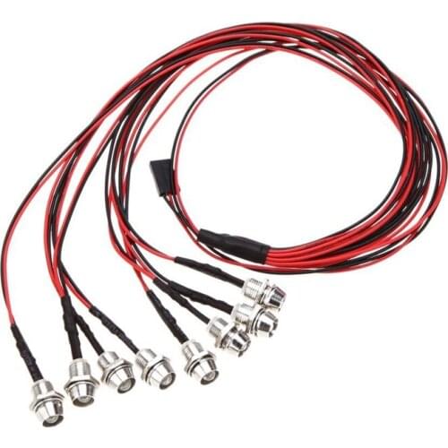 8 LED Upgrade Parts 5mm White Color Red Color LED Light Set for HSP RC Cars