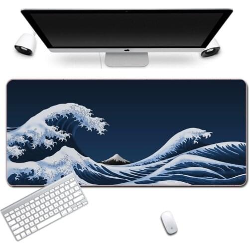 Mousepad Company Speed Gaming Mouse Pad Pc Gamer Mat Mousepad Japan Anime Wave Bulk Wholesale Stock Clearance 30x60 Deskmat