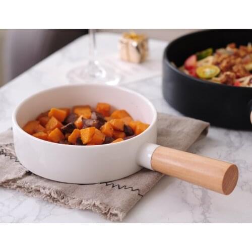 Creative round handle pasta dish simple household dishes dessert plate Western steak cutlery