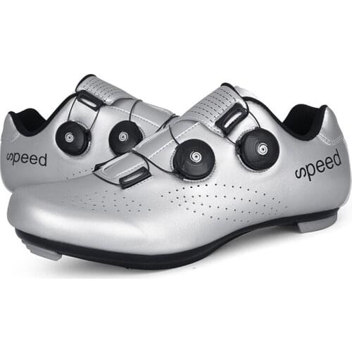 New Road Bike Lock Shoes Cycling Shoes Men Women Mountain Bike Shoes Lock-free Pull Hard-soled Cycling Shoes