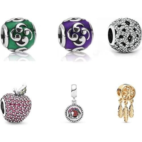 New High-quality Golden Dream Catcher, Apple, Taiwan Bead Pendant, Classic And Unique Jewelry For Ladies Bracelet Jewelry Gifts