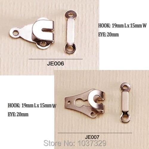Wholesale 80sets/lot trousers hooks metal brass skirts hook / eye silver nickle, black nickle free shipping HE-009