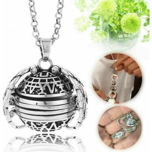 New Magic 4 Photo Suspended Memory Necklace Necklace Angel Wing Box Flash Fashion Album Box Necklace Family Tree Necklace