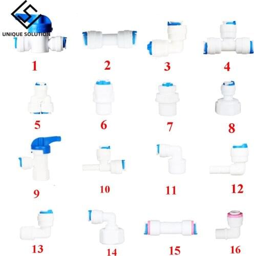 Hose Quick Connection Pipe Control Fittings Plastic Water Ball Valve Reveser Osmosis Aquarium Fittings