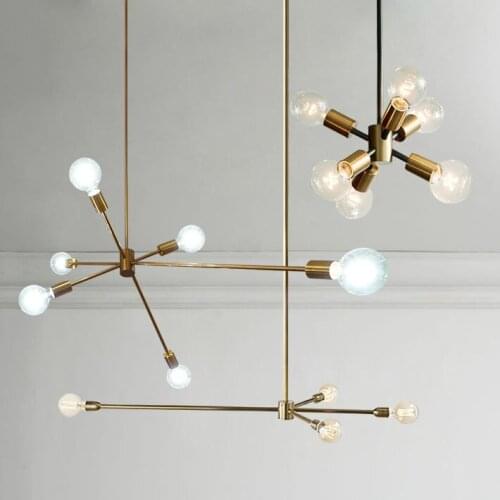 Nordic Modern Gold Led Pendant Lights Bedroom Dinning Room Kitchen Hanglampen Voor Eetkamer E27 Led Lamp Edison Light Bulb