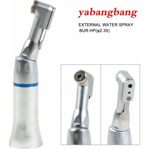 Dental Latch type Contra Angle Handpiece External Water Spary Slow Low Speed Fit E-type motors Blue Ring
