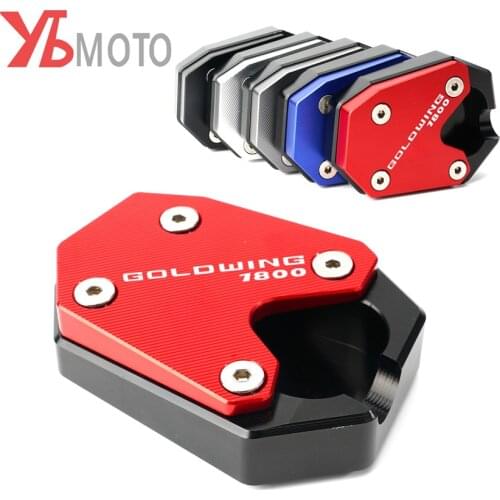 New Motorcycle CNC Foot Support extension plate side stand enlarger For Honda Goldwing 1800 2018-2019 GL1800 Goldwing 2002-2017