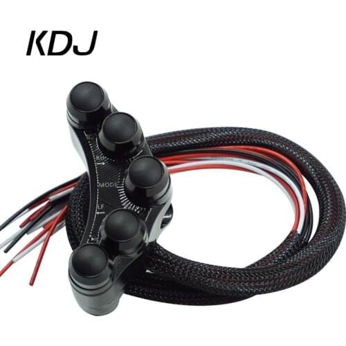 Universal Waterproof Motorcycle Switch 7/8" Handlebar Mount Headlight Turn Signal Fog Horn Hazard Lights ON/OFF Kill Switch