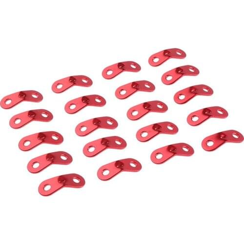 WorthWhile 20 Pcs/lot Wind Rope Pole Buckle Outdoor Camping Travel Tent Accessories Aluminum Alloy Ultralight Peg Line Lock
