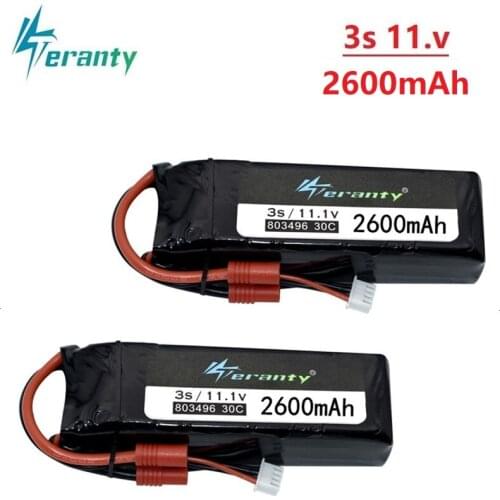 2Piece Upgraded Battery For BAYANGTOYS X16 X21 X22 11.1V 2200mah 2600mah for X16 x21 Battery For RC Quadcopter Spare Part 803496