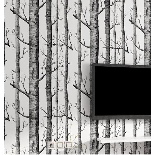 3D Forest Tree Non-woven Wallpaper for Bedroom Modern Design Living Room Wall Paper Roll Rustic Forest Woods Wallpapers 10M
