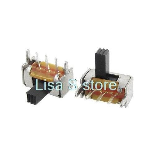 50 Pcs Panel PCB 3 Pin 2 Position 1P2T SPDT Mini Slide Switch 90 Deg 0.5A 50V DC