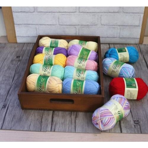 500g (50g*10Pcs) Natural Bamboo Cotton Hand Knitting Yarn Baby Cotton Yarn B
