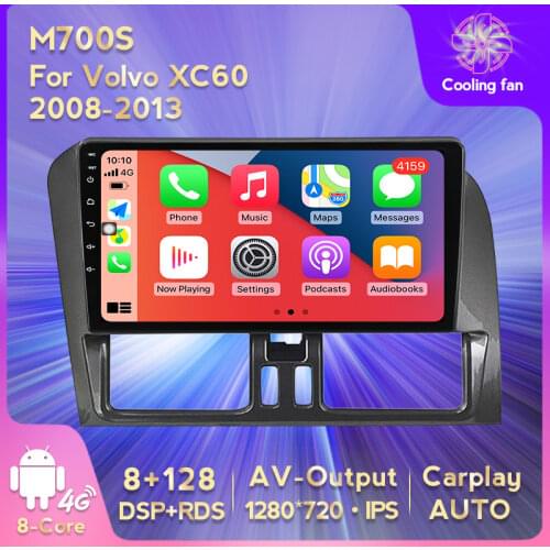 Octa Core DSP For Volvo XC60 2008-2013 Android 11 Car Radio Multimedia Screen Navigation GPS Stereo Carplay no 2 Din DVD Player