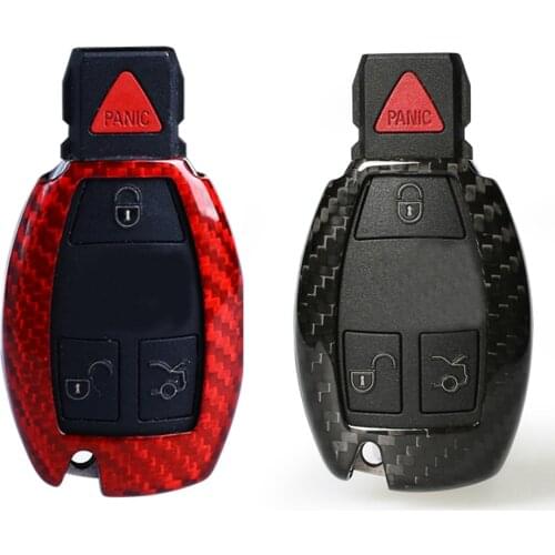 Car Carbon Fiber Key Cover Case Shell For Mercedes Benz W204 W205 W212 A B C E CLA45 W176 W117 C63 A45 X156 E63 W203 W202