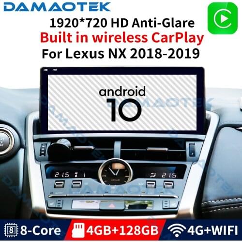DamaoTek 10.25" Android 10 car stereo dvd player For Lexus NX 2013-2019 CAR radio Android system multimedia radio carplay