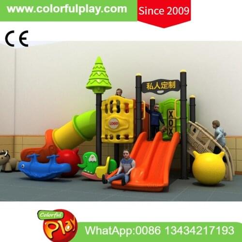 Kids play center playground equipment with slide tunnel for restaurant child play area toddlers play zone